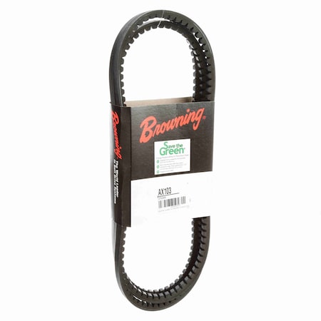 Browning EPDM Notched Belt 98% Efficient AX103
